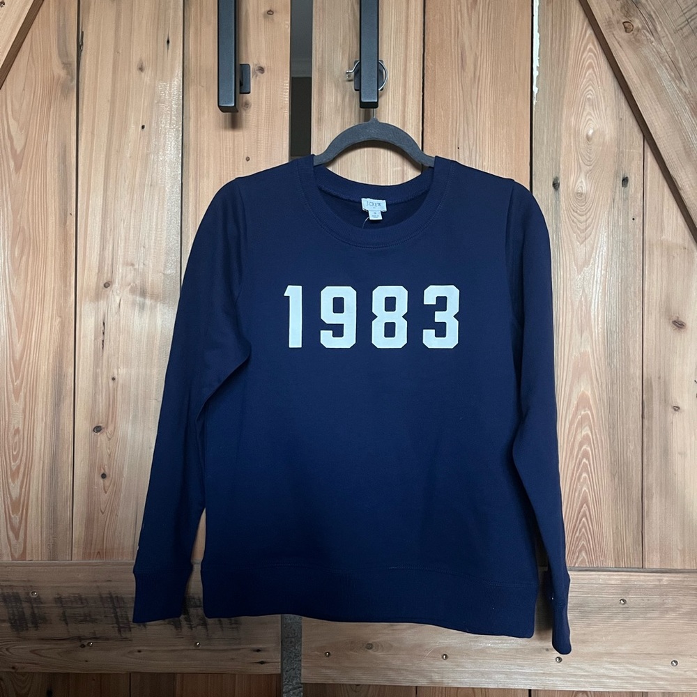 JCrew crewneck, navy blue